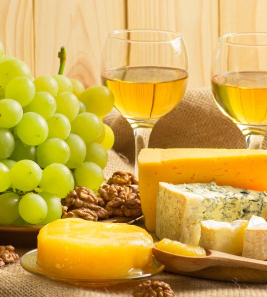 Jura wijn en kaas